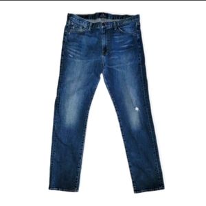 Lucky Brand 410 Athletic Fit Jeans Men’s 36x34  Lightly Distressed